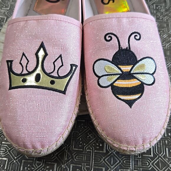 🐢 Circus by Sam Edelman Leni Queen Bee Espadrilles Flats Size 10 - Picture 7 of 9